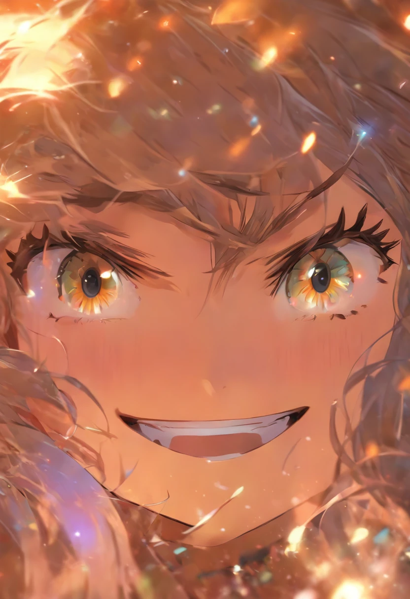 Masterpiece, Best quality, {Best quality}, {{Masterpiece}}, {A high resolution}, Focus, Anime style, Cartoon close-up of a woman, Girl design, Mara, Portrait, Gisha, Anime image, Long hair, Black hair, Heterochromic eyes, hair covering ears, cheerfulness, Polished and powerful appearance, Exotic, Tall, freckle, Smiling