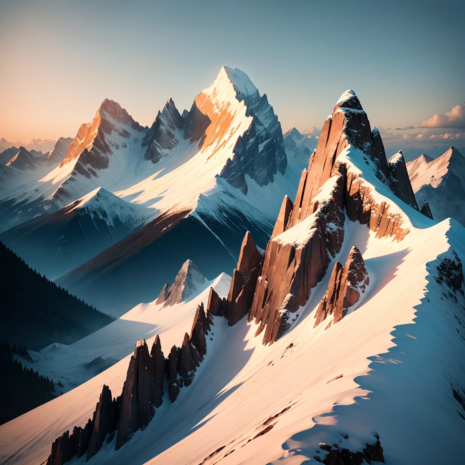 Beautiful mountain scenery