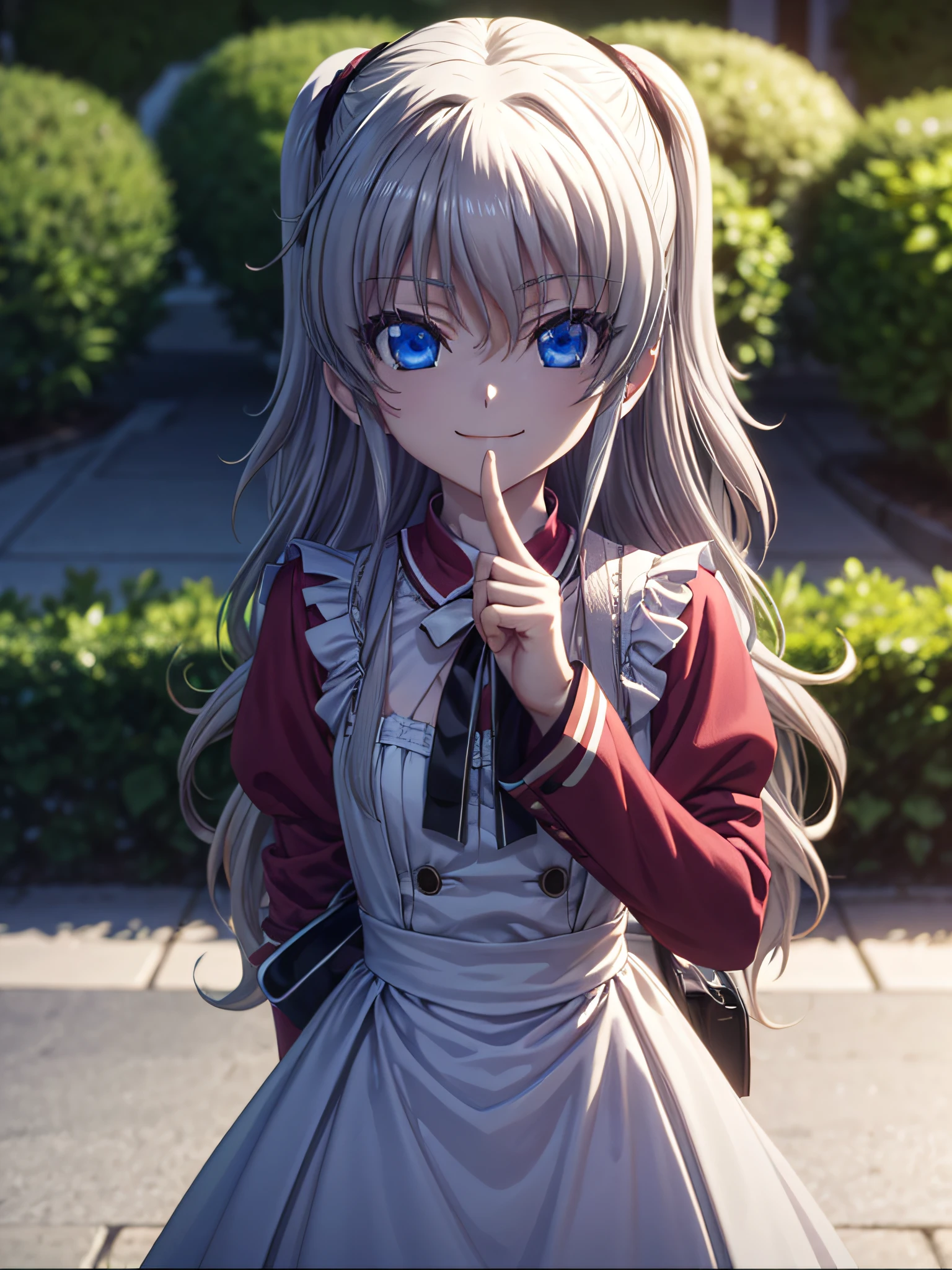 ​masterpiece、top-quality、ighly detailed、realisitic、Nao Tomori,Three-dimensional feeling、full-body view、 [3D images:1.25]、a park、 super precision、[[In high-quality anime、Cute Nao Tomomori with light brown hair and beautiful eyes:1.15]]、maid clothes, 8ＫImagen、A cute smile no matter who looks at it、Attractive eyes、Dress correctly、best pictures, Detailed finger、masutepiece, Photorealistic, High resolution, Soft light, Attractive eyes that make you feel sucked in