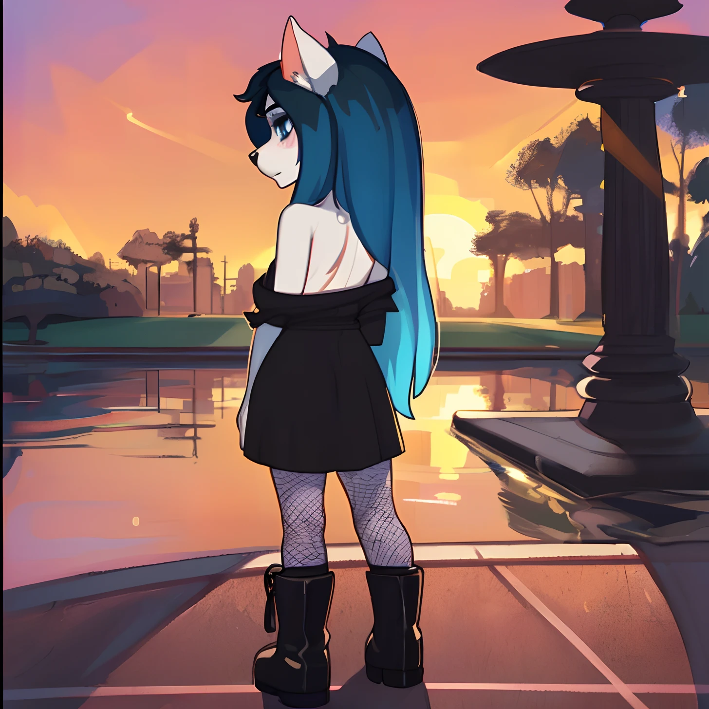 score_9, score_8_up, score_7_up, 2girls, 2female, 1 girl, 1 girl, duo, twice, giantess, macro, giant pony, (character1: white body, blue hair, wavy hair, purple eyes), (character2: black body, green hair, straight hair, blue eyes), anatomically correct, feral anatomy, good anatomy, depth of field, muted colors, extremely high quality RAW photograph, earth pony, semi-anthro, female, ponified, fluff chest, (walking through the city, view from below, close-up, focus), (background: among buildings, narrow streets, as tall as buildings)
