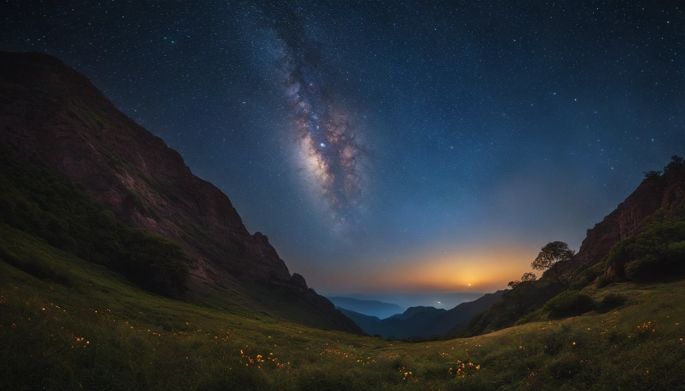 Crie uma imagem estonteante de um vasto cosmos, with countless twinkling stars, majestic planets and dazzling galaxies.