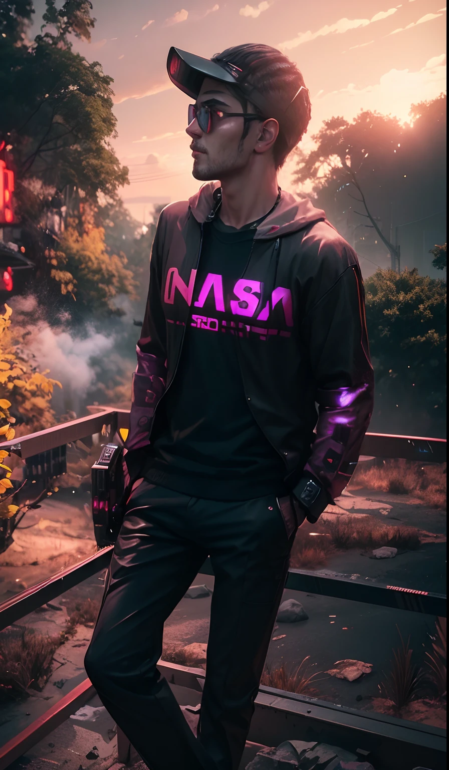 Real face, cyberpunk,real man,8k, ultra HD, handsome
