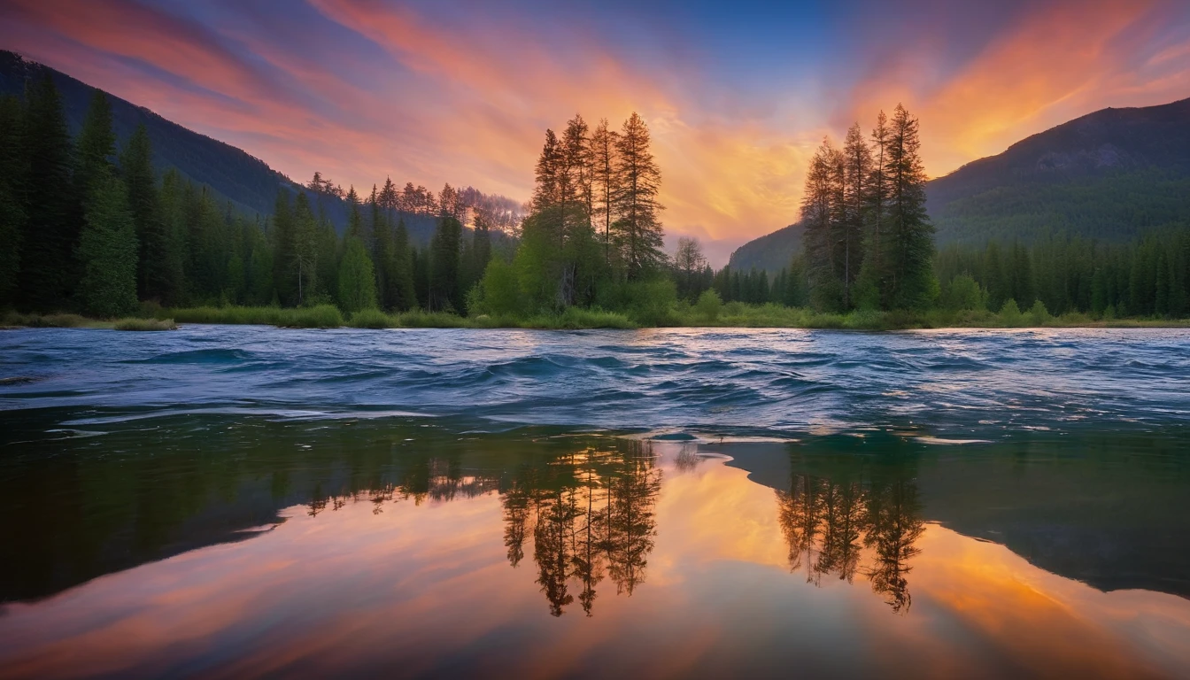And the Spirit of God was hovering over the surface of the waters.