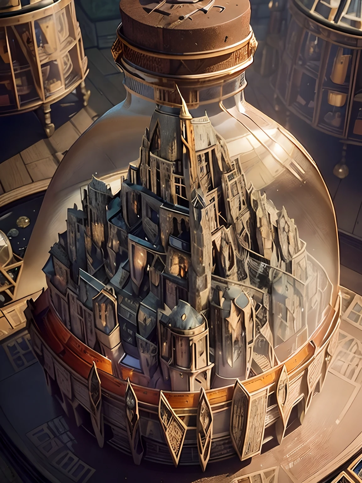 terrarium, also called glass garden, wardian case, or vivarium, enclosure with glass sides, and sometimes a glass top, arranged for keeping plants or terrestrial or semi-terrestrial animals indoors. The purpose may be decoration, scientific observation, or plant or animal propagation.Breathtaking Scenery,BREAK (mont saint michel island in the bottle:1.8),