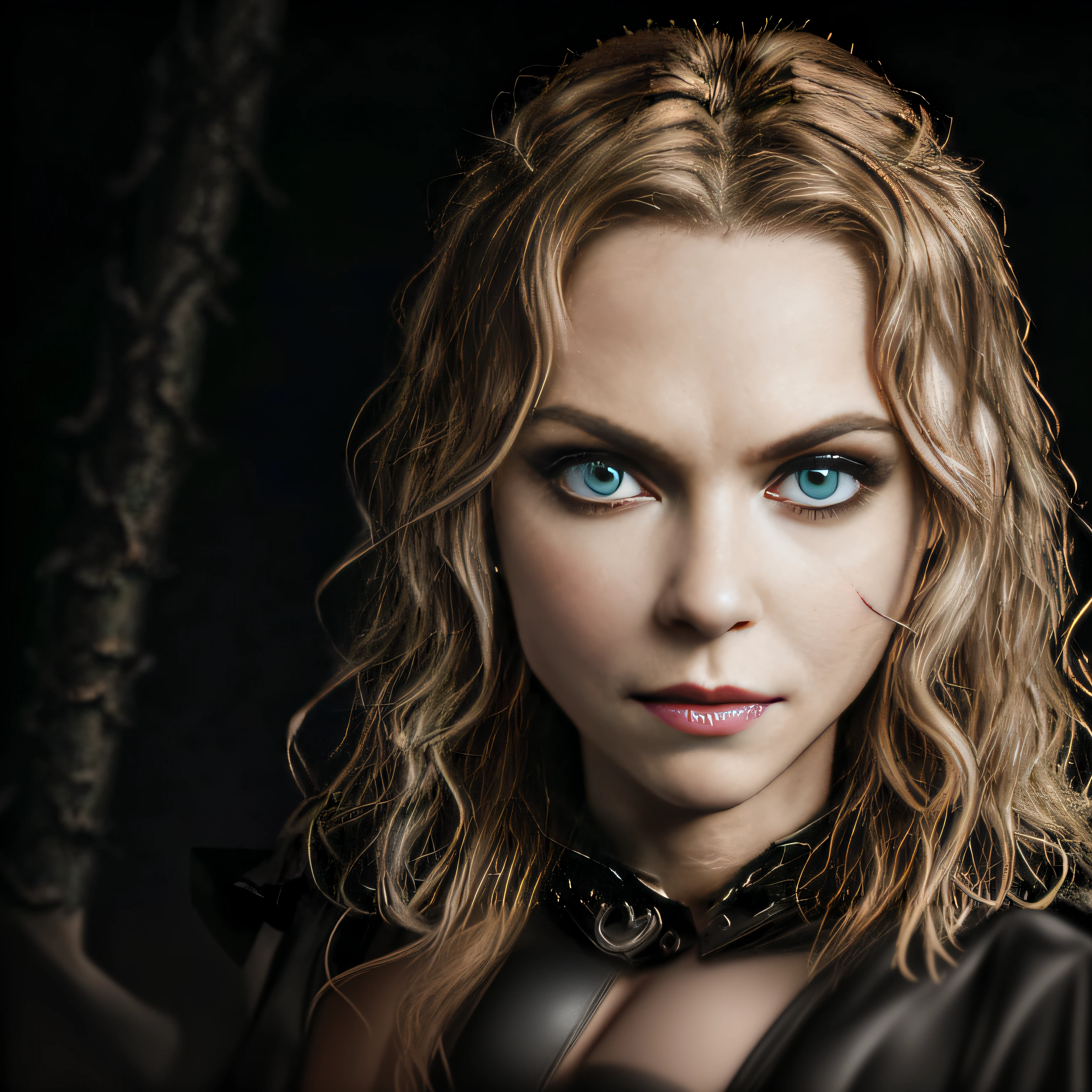 photorealistic, beautiful heavymetal_doll, a woman with a black shirt and a black belt , perfect heavymetal_doll body, perfect heavymetal_doll face, dressed in heavymetal_doll_clothing