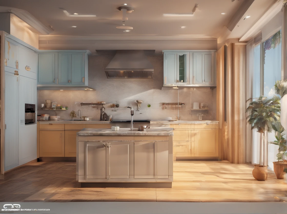 Background with：(space，sea of stars）IvoryGoldAI：coffee machines，rice cooker，Electric kettle，Computer），mistic，Strong sense of technology，The details of the device are clear and complete，The composition is detailed，