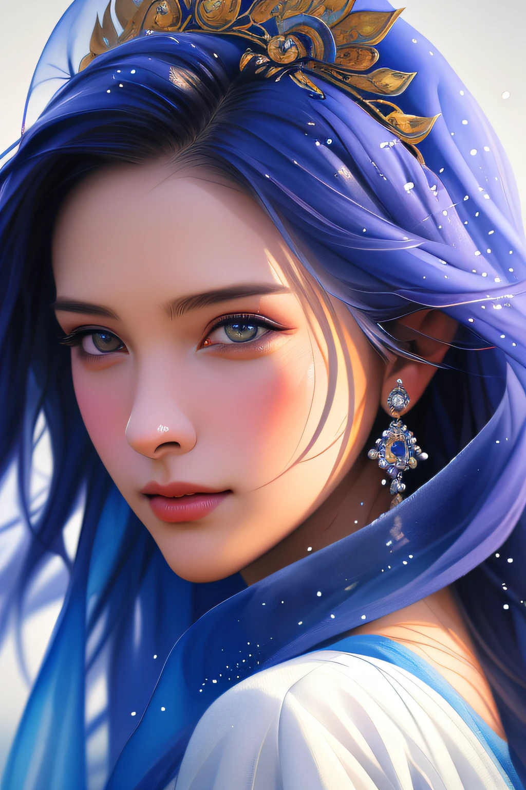 Young traditional dancers of Arab countries, Details and sharp focus on her face, Hyper-detailing, hight resolution, Portrait of William Heinlets, watercolor paiting, Wet and splash technology, Centered, Perfectcomposition, abstraction, surrealism, trending on artstationh, Sharp Focus, studio photo, Intricate details, Highly detailed, By Greg Rutkowski