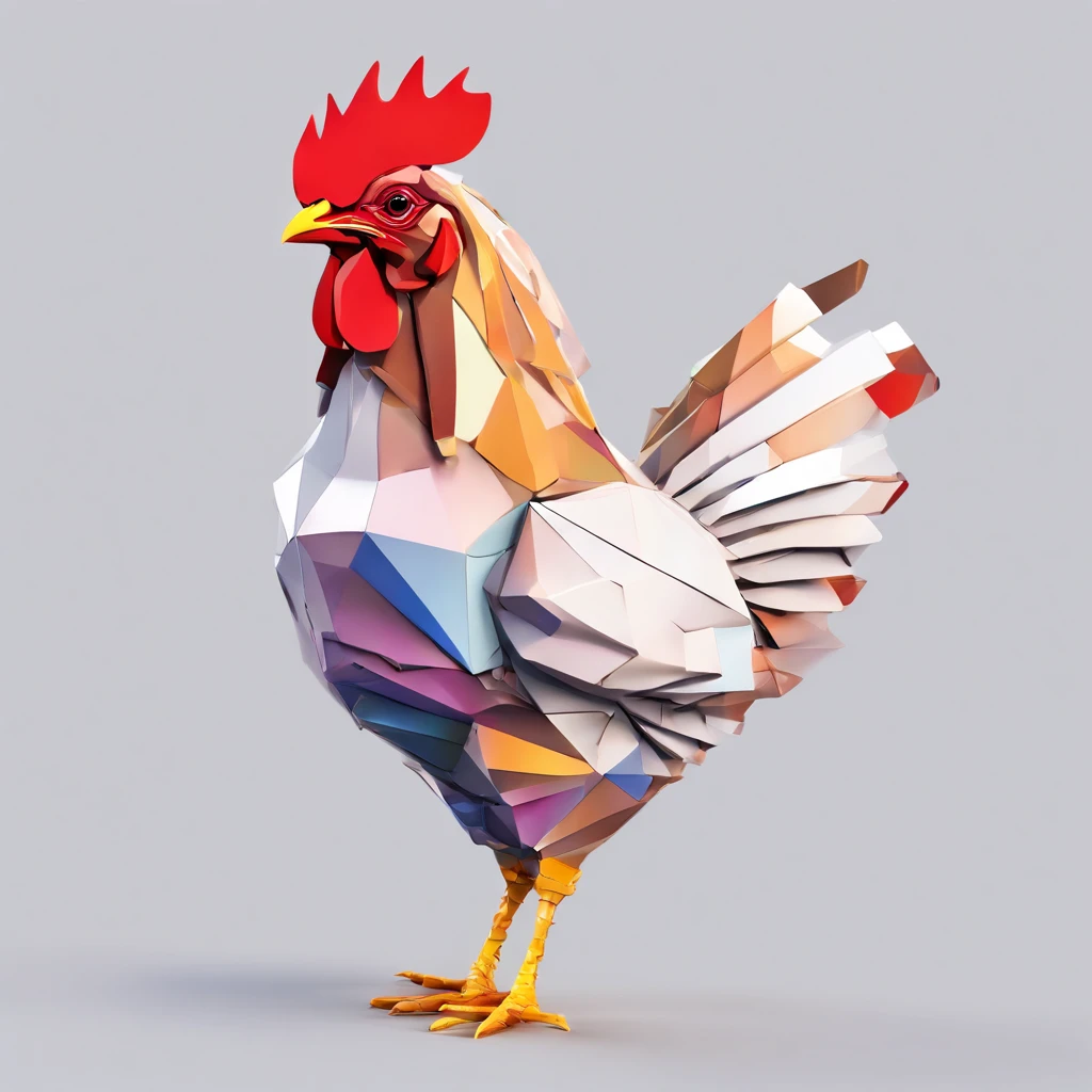 ((Chicken man with only head))、body builder、pop music、colourfull、full bodyesbian、The head is a chicken bird human、Body Bodybuilders、Dynamism、Powerful、It's an image that will surprise everyone、Perfect alignment, Cute head in jacket chicken human,Crystal Vase,Rose flower, Wearing sunglasses, cheerfulness, Standing position, Abstract beauty, Centered, Looking at the camera, Facing the camera, Approaching perfection, Dynamic, Highly detailed, Smooth, Sharp Focus, 8K, hight resolution, Illustration, art by carne griffiths and wadim kashin, White background