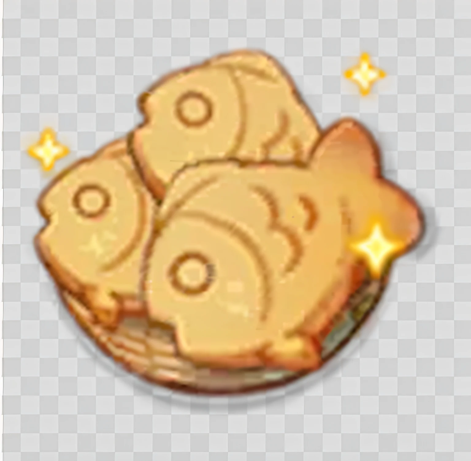 Cute props,Cartoony,Small dried fish,Biscuit fish,Icon props