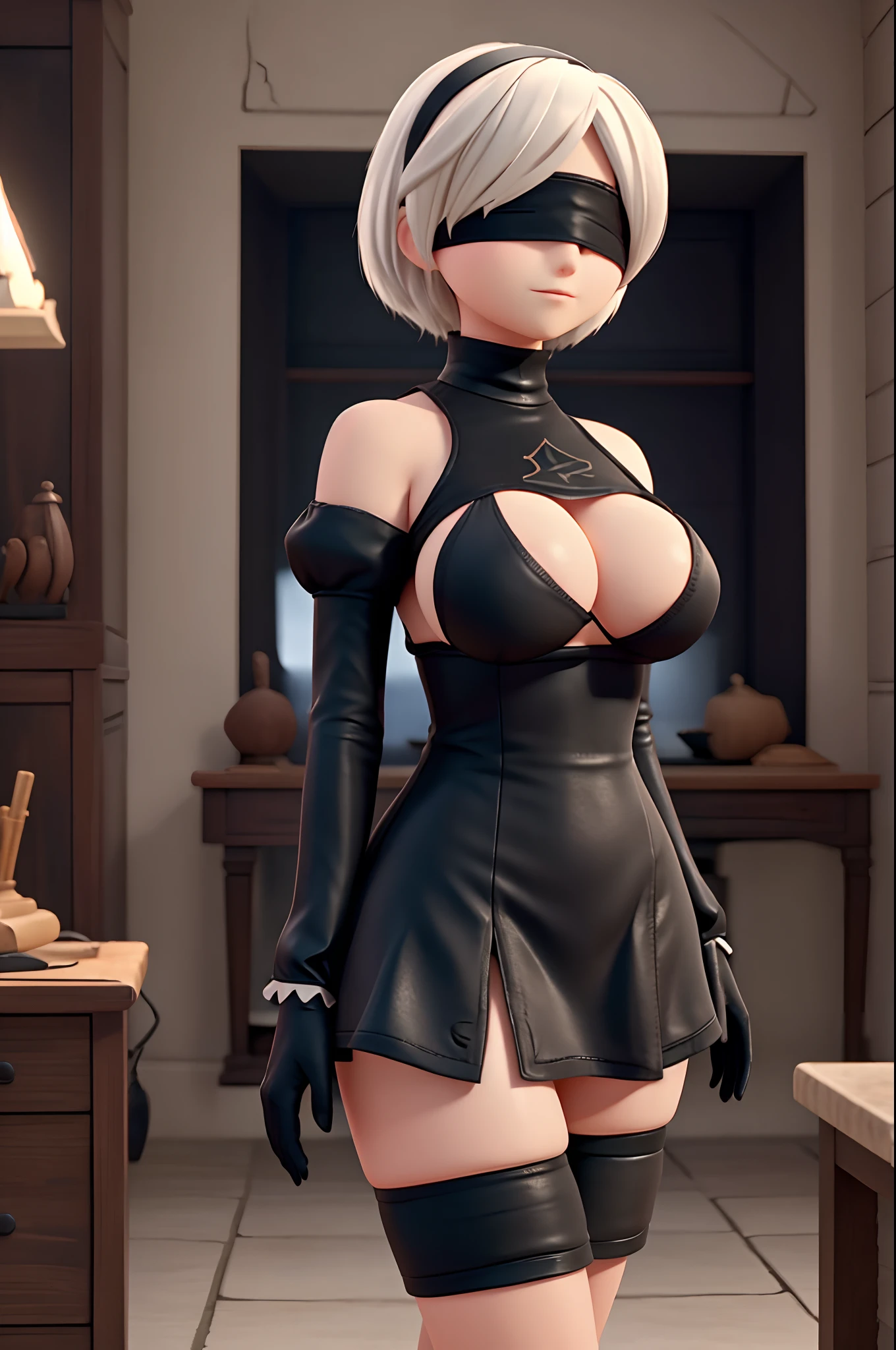 n_2b
blindfold, black blindfold, large breasts