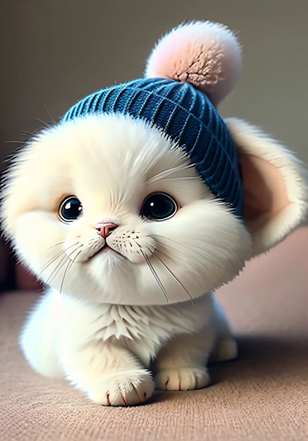 An -year-old sat the bed,A golden puppy lying on the bed,Silver gradient kitten on head