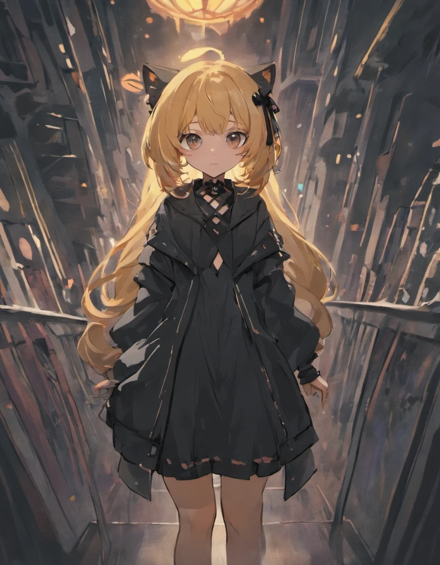 Cartoon of a girl dressed in black and a cat.., VR Chat, Goth Girl, Epic 3D Abstract Emo Girl, Fondoth, infinite, Goth Mall, Goth Ninja, Pastel Goth, Fursona wears stylish clothes.., In-game visuals, Overgrown with drops of shiny oil.., roblox avatar, 1 7 years old - Old anime goth girl