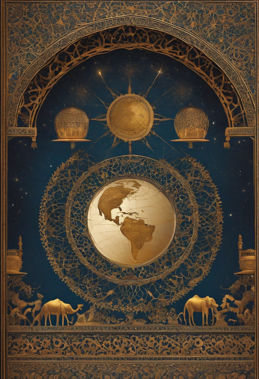 A cover design with the theme of Islamic approach to transdisciplinary sciences in understanding and solving major global issues