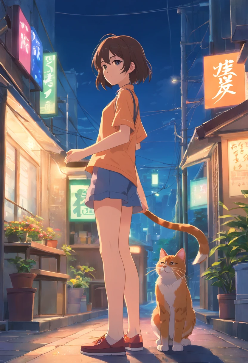 menina loura mais entre 17 anos junto com gato