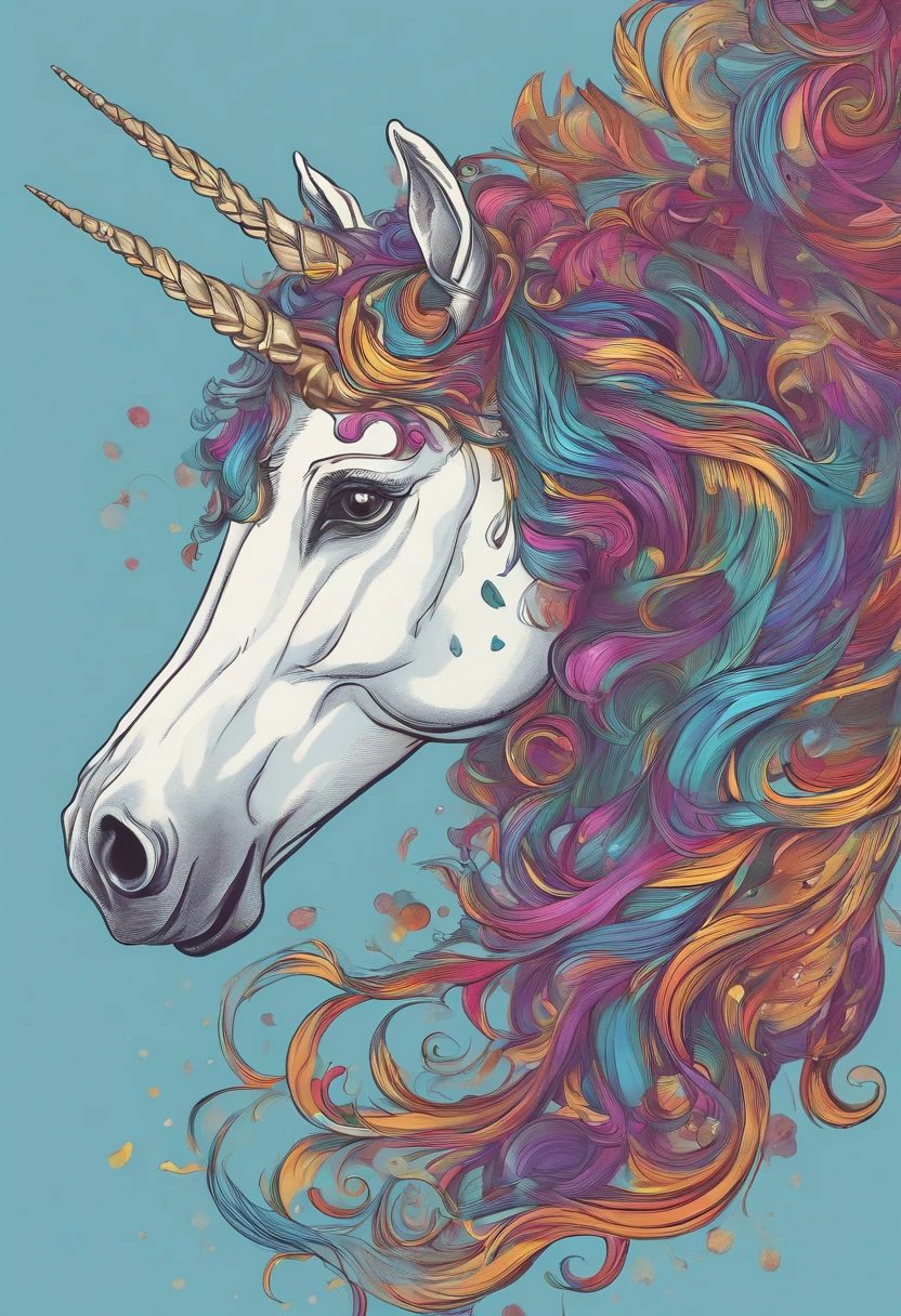 unicorn vomits from mouth