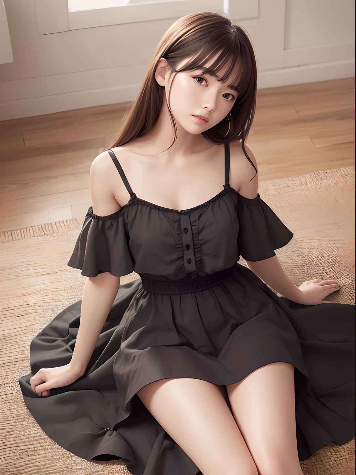 Highest Quality, excellent details, 超A high resolution, (fidelity: 1.4), The best illustrations, favor details, Highly condensed 1girl, with a delicate and beautiful face, Delicate collarbones, High Quality Fishtail Skirt, Shyness