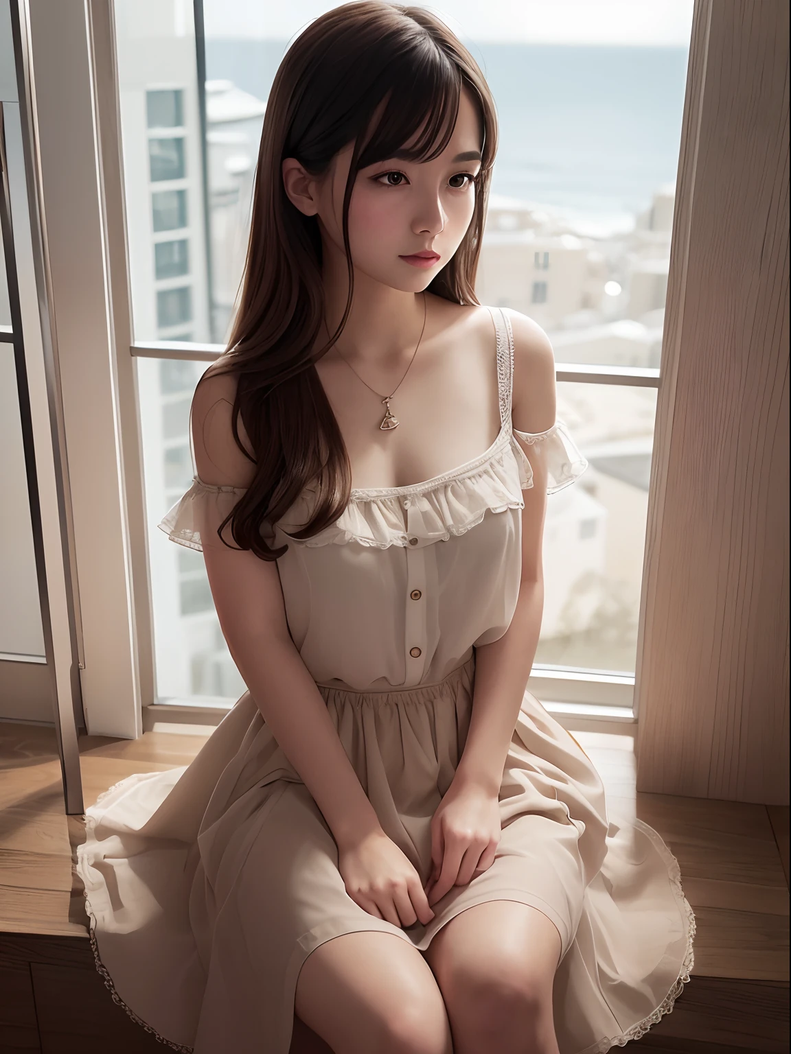 Highest Quality, excellent details, 超A high resolution, (fidelity: 1.4), The best illustrations, favor details, Highly condensed 1girl, with a delicate and beautiful face, Delicate collarbones, High Quality Fishtail Skirt, Shyness