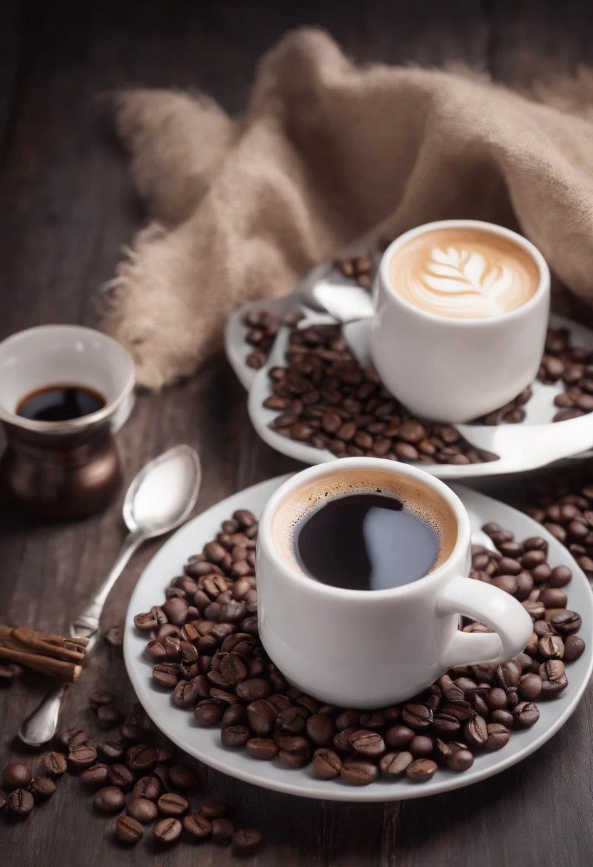 a lette coffee,cream cinematic, professional photography, studio lighting, studio background, advertising photography, intricate details, hyper-detailed, ultra realistic, 8K UHD