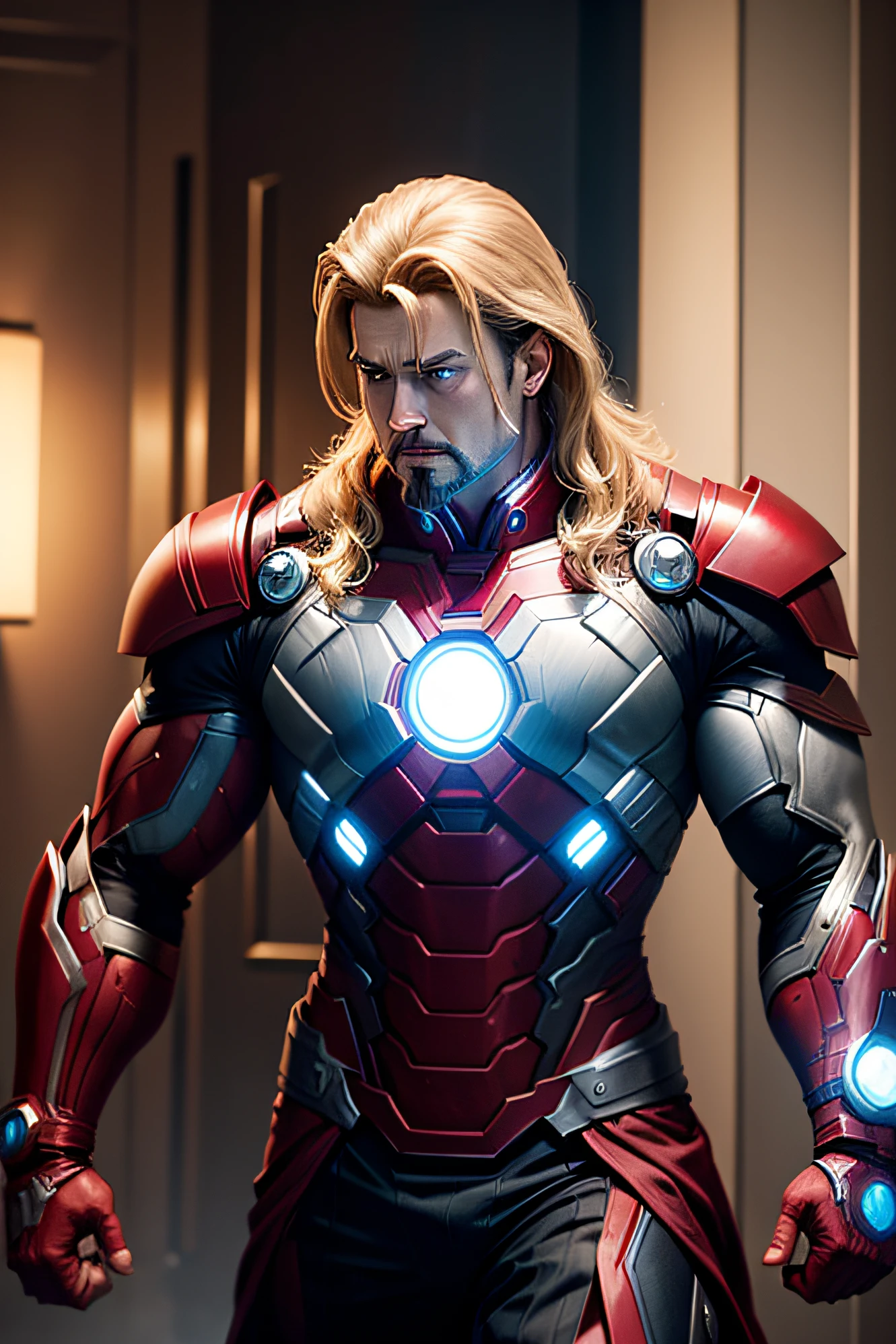character marvel thor kill the ironman by his harmer