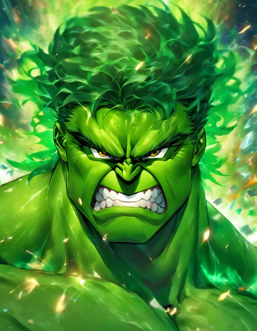 /imagine prompt： Hulk's head，Taurus Golden Saint Seiya star body，Full body photo，中景 the scene is，16k， k hd：： --v 5