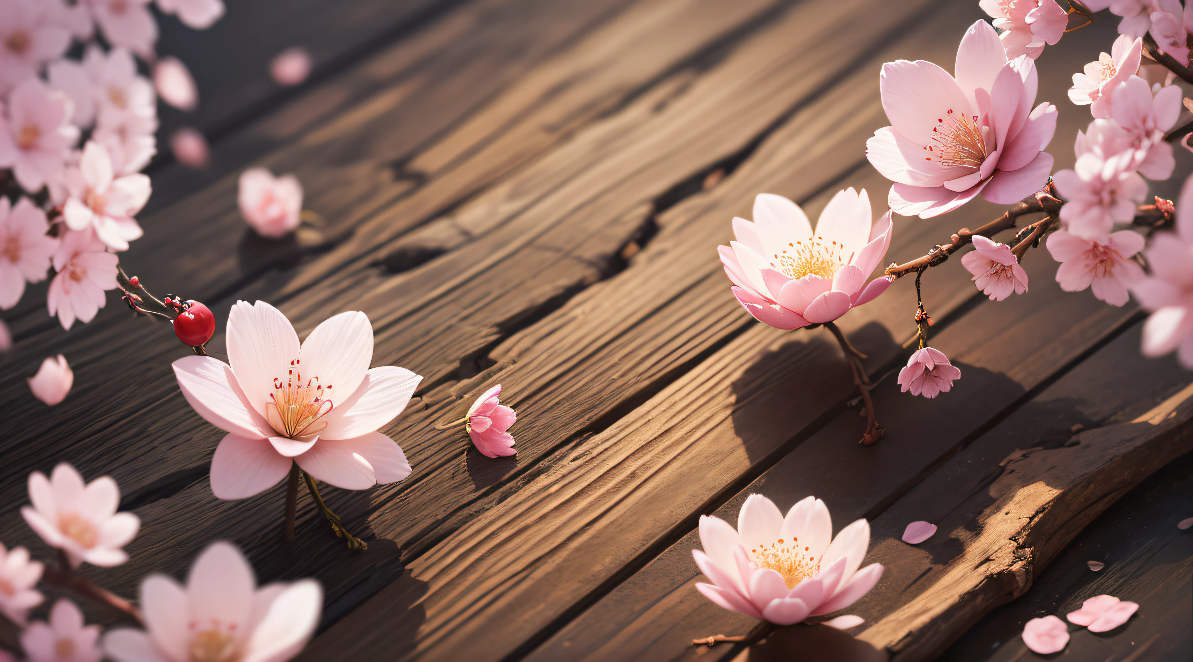 masterpiece、top-quality、An ultra-high picture quality、4K picture quality、Illustration of cherry blossoms in full bloom、beautiful gradients