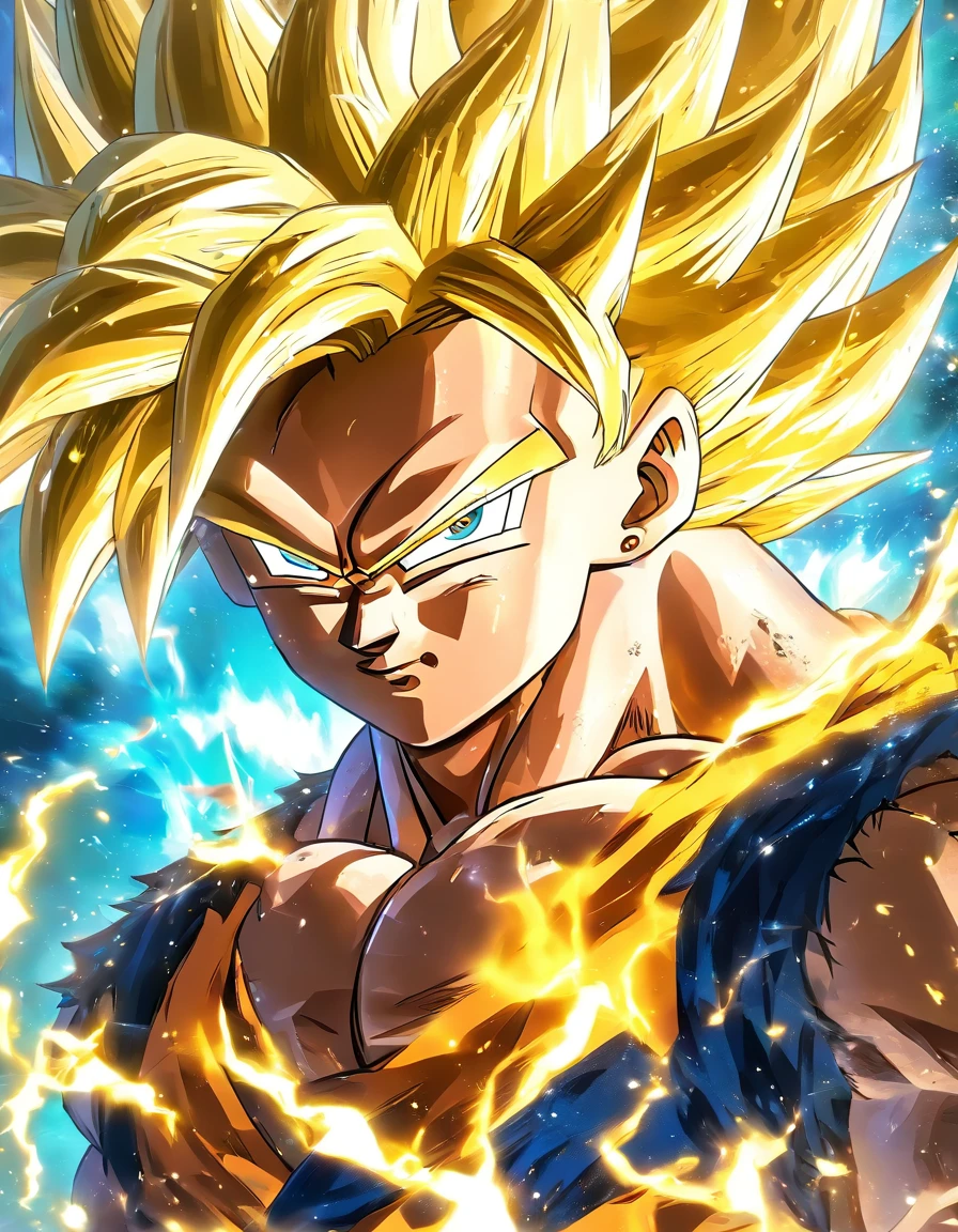 SuperSaiyan，Faraway view，tmasterpiece，high detal，best qualtiy，A high resolution，16k，hyper HD：： --v 5