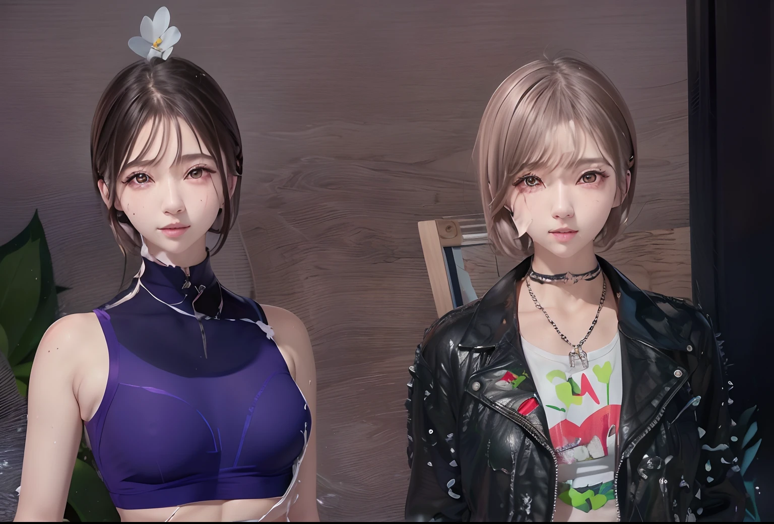 (((top Quority,8K,tmasterpiece:1.3)),Sharp:1.2,Perfect body beauty:1.4,Microbreasts,((((Layered Hair Style,Moderate breathing:1.2)),Very detailed face and skin texture,Detailed eyes,二重まぶた,(does not wear panties,Not wearing a bra),Visible nipple,large shirts with buttons,wetclothes,Wet skin,Wet clothes,light colored underwear, are visible,Visible nipple,mushy white liquid splashes on the body, Pose((smallunderboob, girl,small heads)), fine collar bone, soft navel, Soft looking belly, Soft back, Angle from Above, perspired, Beautiful udder, Blushlush, Photorealsitic, photorealiscic face, photorealistic eye,Alapi Asian woman sitting in the water of white shirt, gorgeous chinese models, Gorgeous young Korean woman, beautiful Korean women, Beautiful young Korean woman, Japanese model, in water up to her shoulders, Beautiful Asian girl, Realistic young gravure idol, Young sensual gravure idol, Beautiful girl model, Beautiful asian woman, cute delicate face, Wet sexy style,Smooth white transparent silk tights set,Light milky white porcelain skin,wearing white straitjacket,White-colored skin,Translucent white skin,Shiny white skin,White silk clothes,Light milk porcelain skin,wearing white straitjacket,White-colored skin,Translucent white skin,Shiny white skin,White silk clothes,smooth white surroundings,full-body xianxia,Wear a nice white mini bra,white under lingerie,Hard,Lingerie transparent,soaking wet