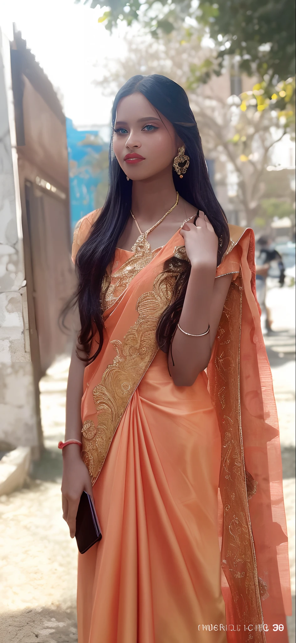 (best quality,4k,highres,ultra-detailed),street-style photo,colorful,woman,wearing trendy outfit,sony 7RIII camera,shot in natural sunlight,vibrant colors,bokeh effect,urban backdrop,flawless makeup,confident expression,stylish accessories,dynamic pose,modern fashion,stylish hairstyle,perfect lighting and composition,city atmosphere,effortlessly chic,professional shot,street fashion inspiration,fashion-forward,playful atmosphere,shallow depth of field,great attention to detail,stylish shoes,urban streetwear,fashionable sunglasses,contemporary style,graceful movement,city vibes,posed with confidence,instagram-worthy,glowing skin,influencer style,fashionista,photogenic,edgy and trendy.