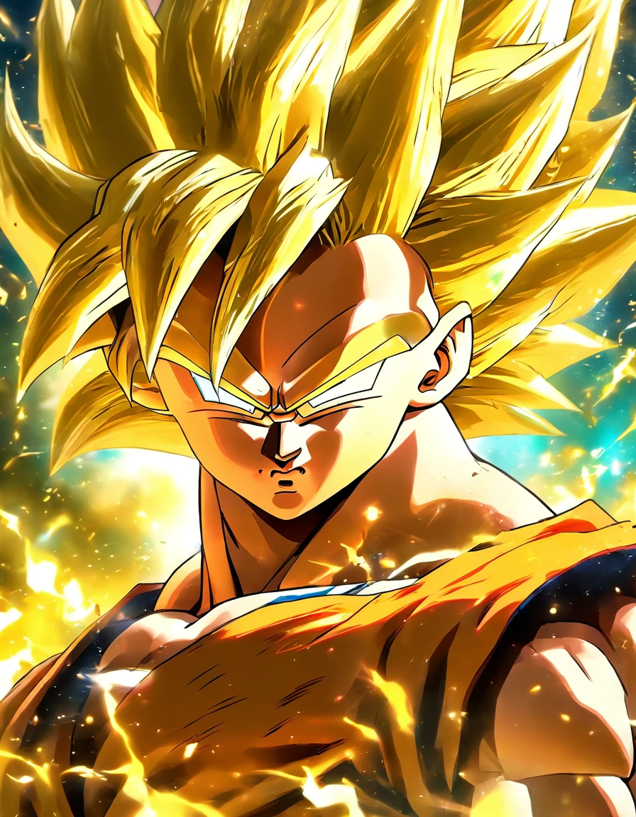 SuperSaiyan,in a panoramic view,tmasterpiece,high detal,best qualtiy,A high resolution,16k,hyper HD:: --v 5