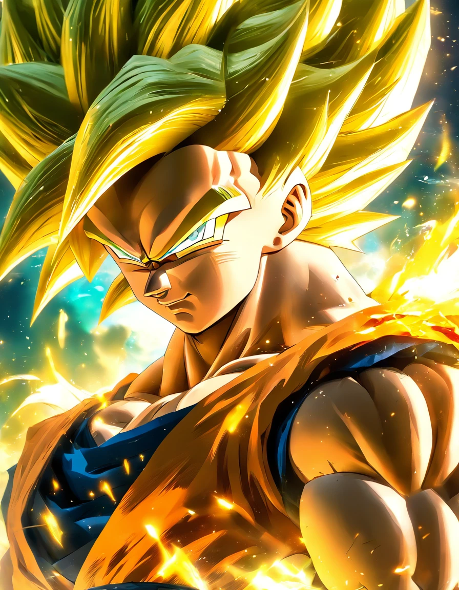SuperSaiyan,in a panoramic view,tmasterpiece,high detal,best qualtiy,A high resolution,16k,hyper HD:: --v 5