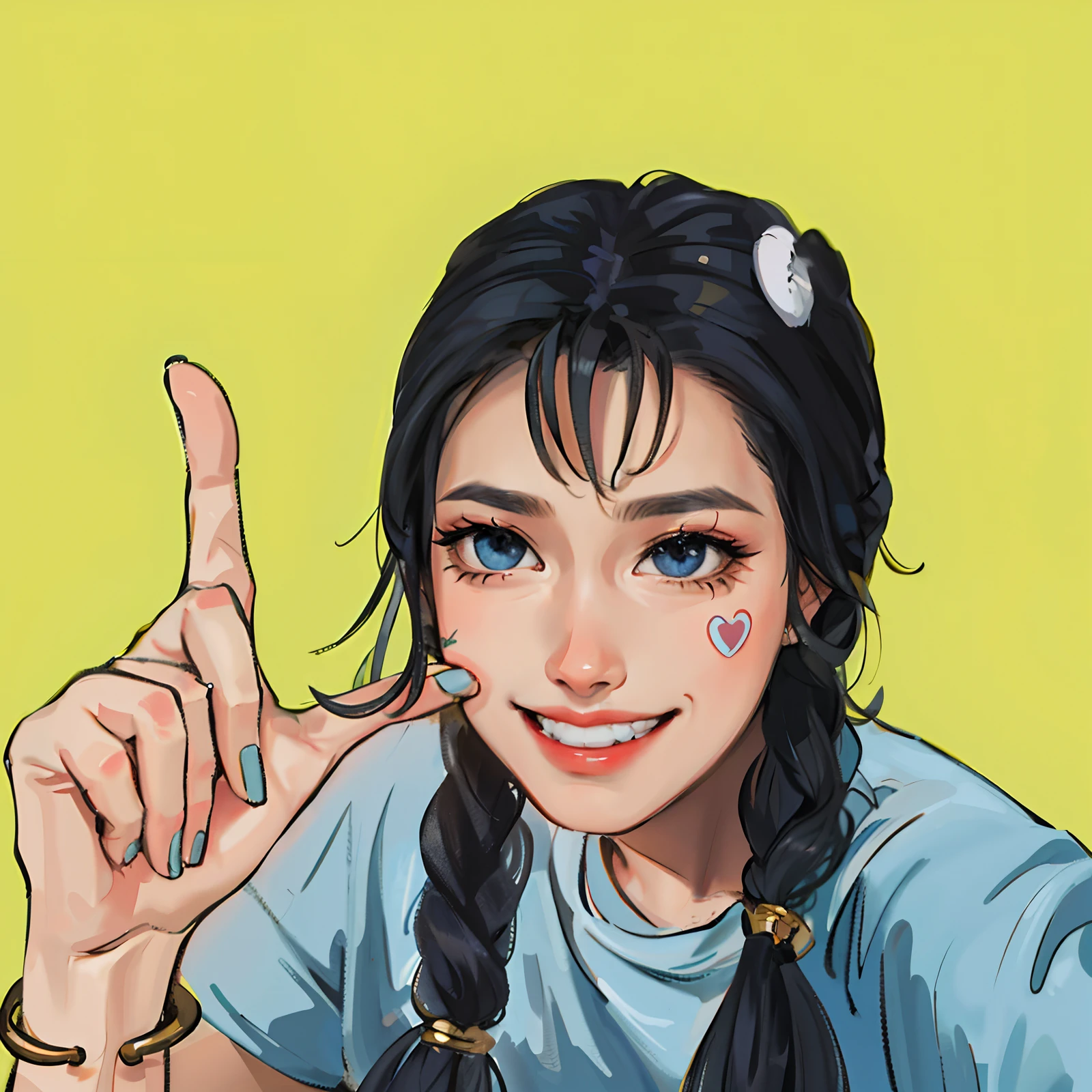 (masterpiece:1.2, best quality), (real picture, intricate details), solo, 1milf, home, close-up face, shirt, (front focus), large round earrings, Looking at me, bangs