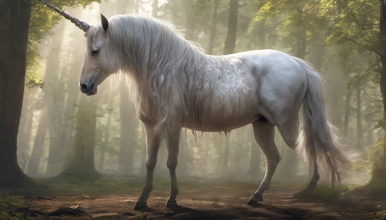 The unicorn is a strange animal，There is a dragon's body、Deer antlers、The tail of a cow and the hooves of a horse，