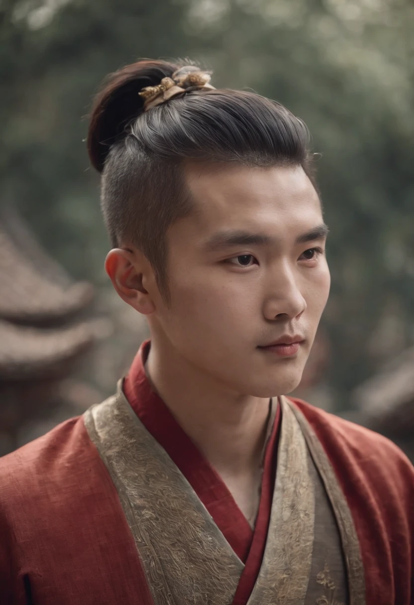 Chinese Ancient Times,Character hairstyles,meticuloso,Young male,真实感,photorealestic