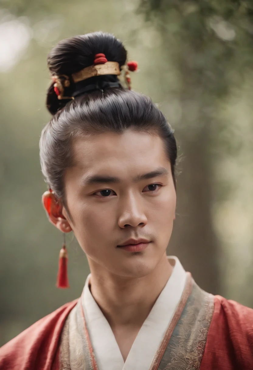 Chinese Ancient Times,Character hairstyles,meticuloso,Young male,真实感,photorealestic
