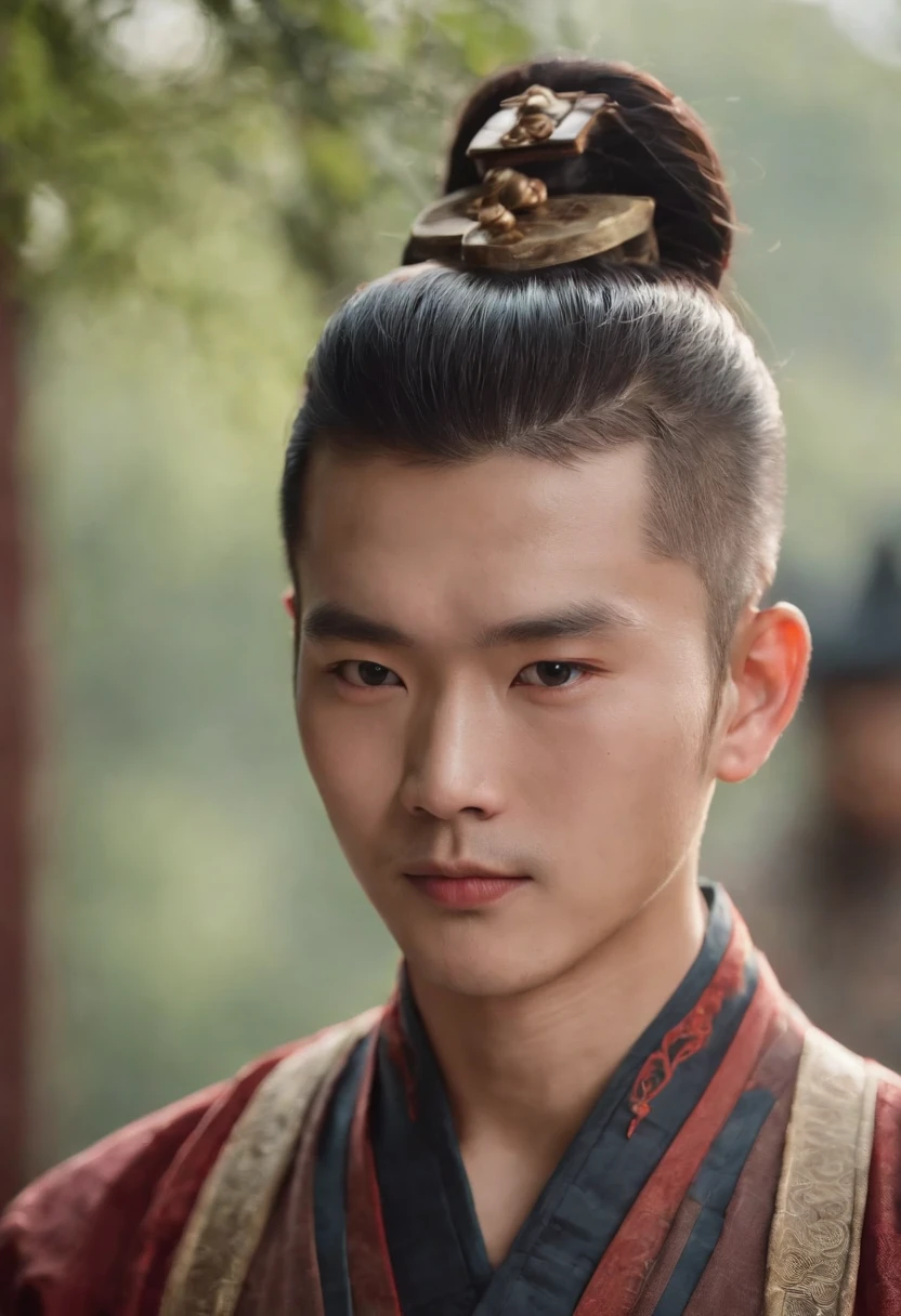 Chinese Ancient Times,Character hairstyles,meticuloso,Young male,真实感,photorealestic