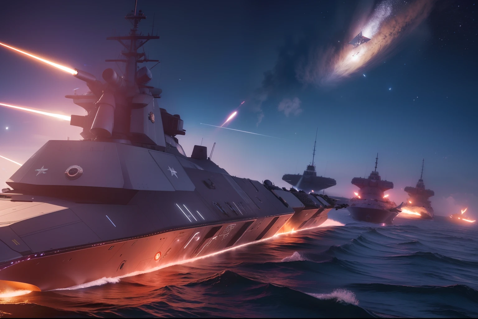 (realisitic, Hi-Res: 1.4),space, (Japanese space battleships:1.3),sf