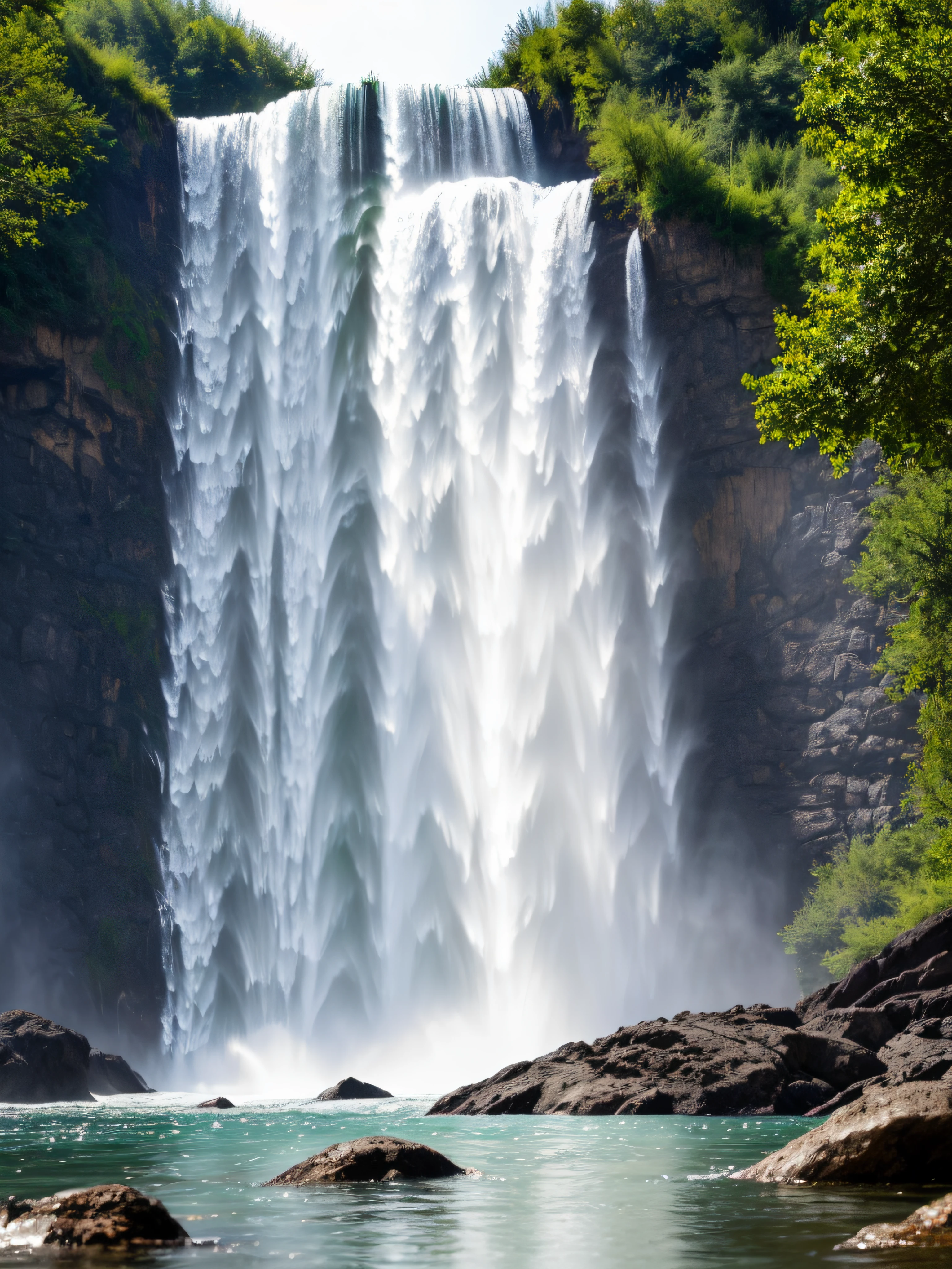 best quality,4k,highres,(realistic,photorealistic:1.37),vivid colors,ultra-detailed,(professional:1.1),sharp focus,HDR,natural lighting,niagara waterfall,waterfall mist,cascading water,roaring sound,majestic view,emerald green water,powerful force of nature,soothing atmosphere,serene surroundings,mesmerizing beauty,wilderness,thundering plunge,fresh air,splashing water droplets+