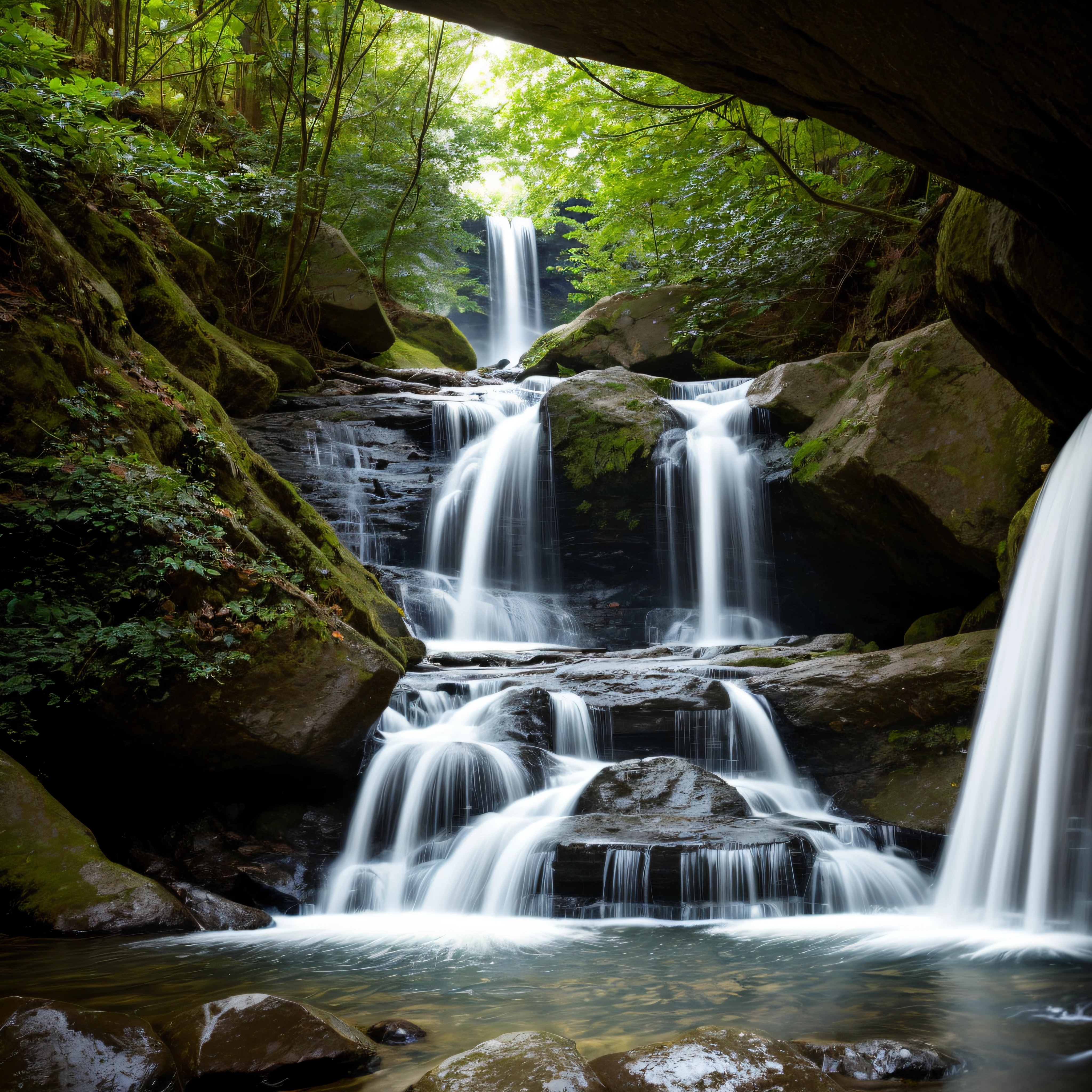 waterfall inside a wedding ring