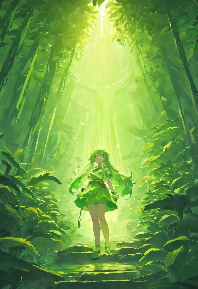harsh light, heavy contrast, a cave with open ceiling casting sun beams on a green mosses and ferns, and a open( view on ocean:1.1) at the bottom, cell shading render, 4k, 360 degree, equirectangular, qxj,