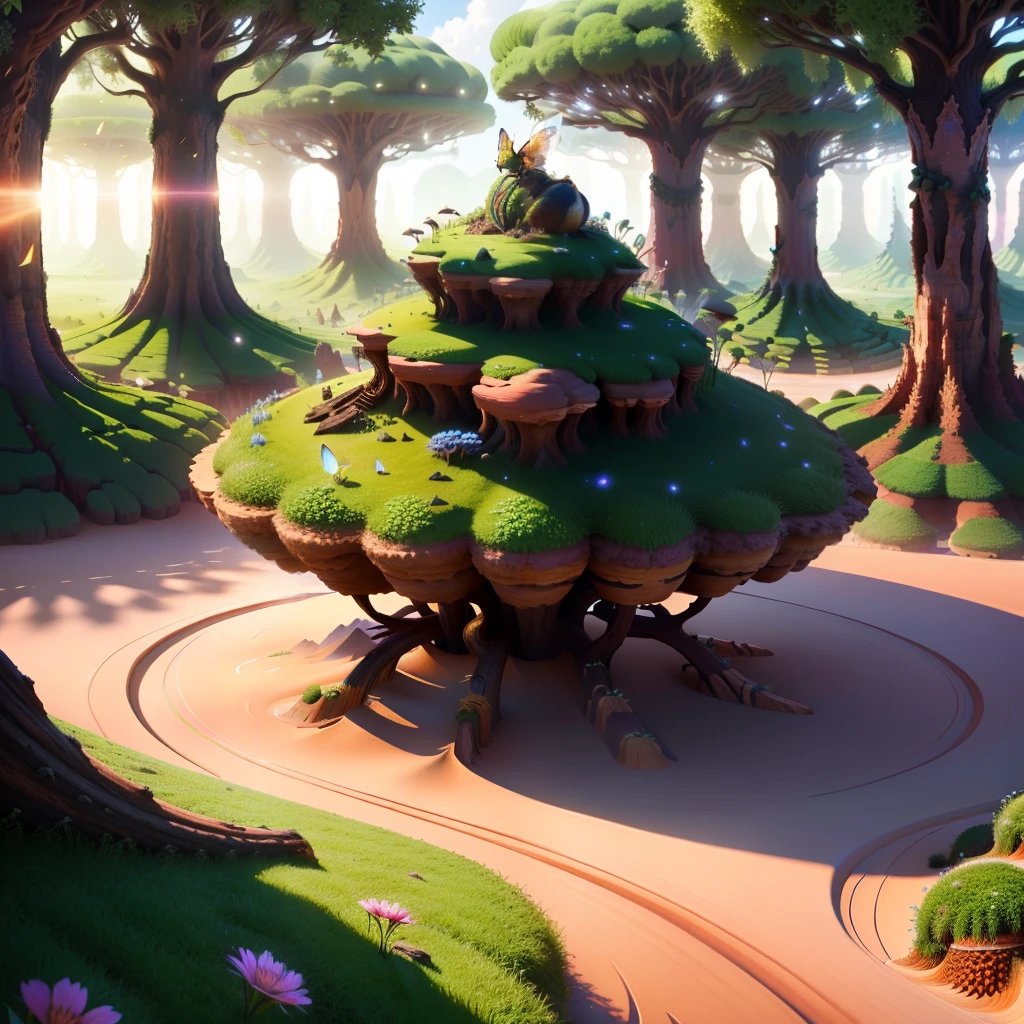 fairy anthill realistic 4k, high-quality, 8k, rtx