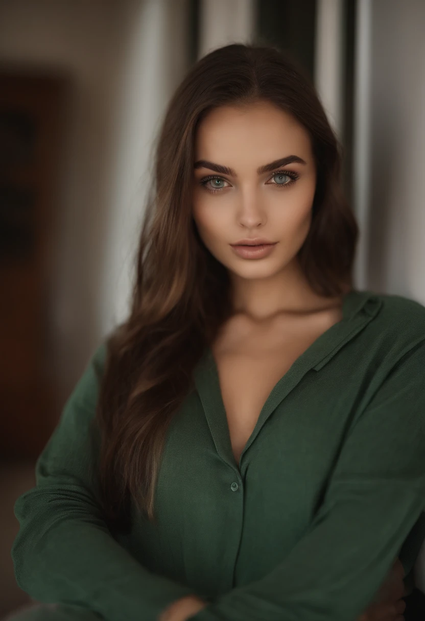 Arafed woman completely , fille sexy aux yeux verts, Portrait Sophie Mudd, cheveux bruns et grands yeux, selfie of a young woman, Yeux de chambre, Violet Myers, sans maquillage, maquillage naturel, looking straight at camera, Visage avec Artgram, Maquillage subtil, Superbe photo du corps entier, piercing green eyes, Bel angle, pose attrayante, fille mignonne, sexy pose, Image du corps entier, corps entier, Whole naked body exposed