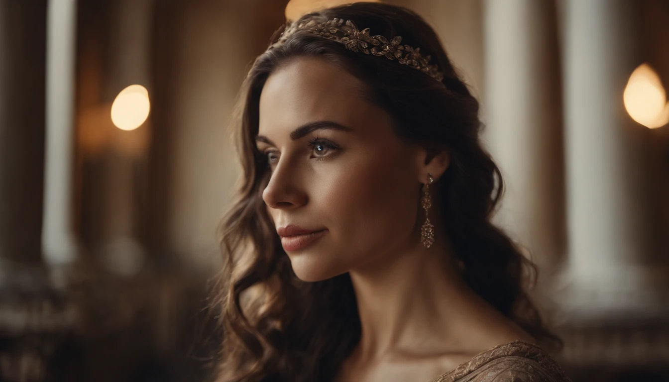 beautiful girl in a palace