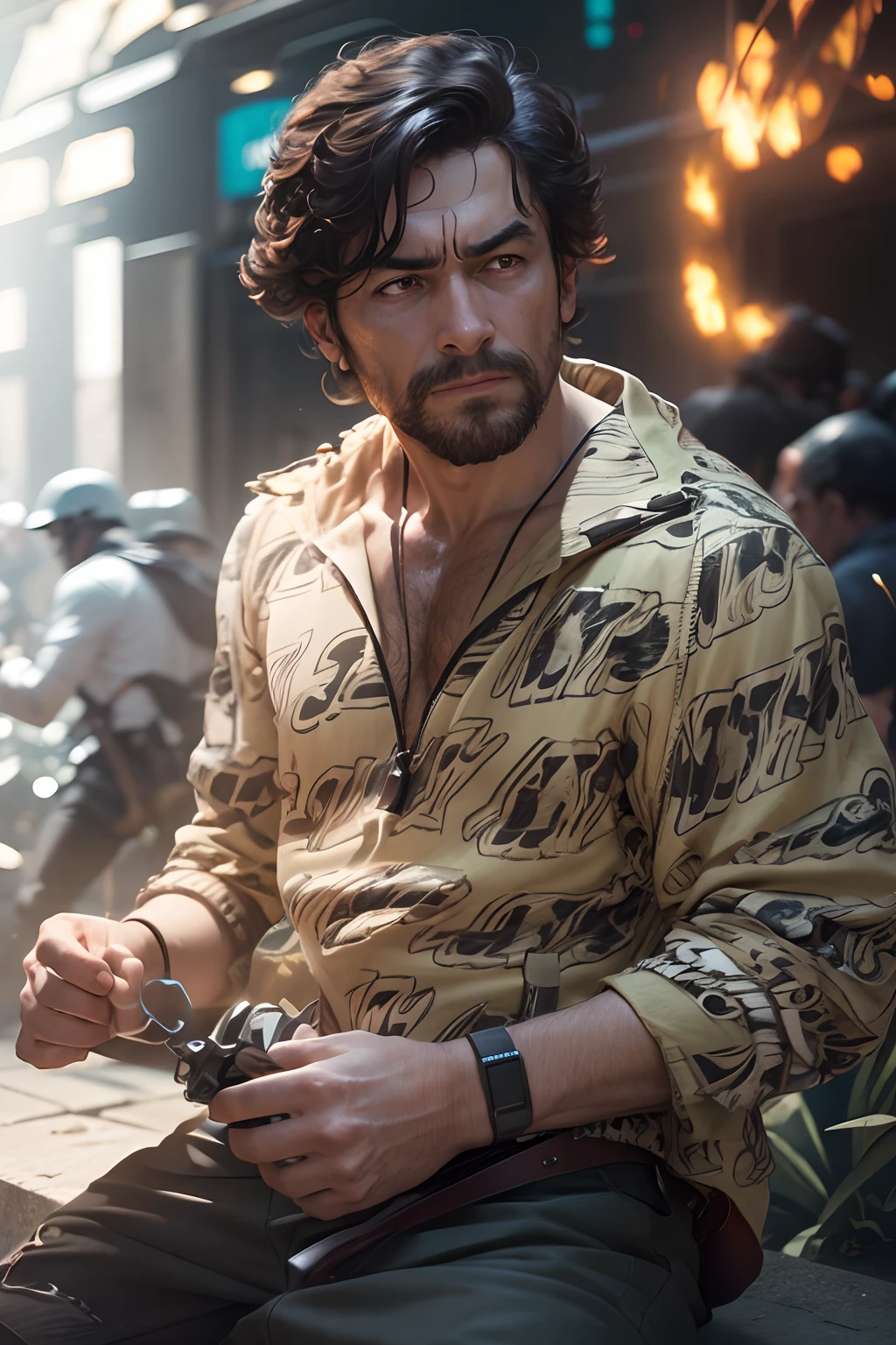 Just imagine fighting time, realistic, 8k, action, movie poster, first look, ultra quality,