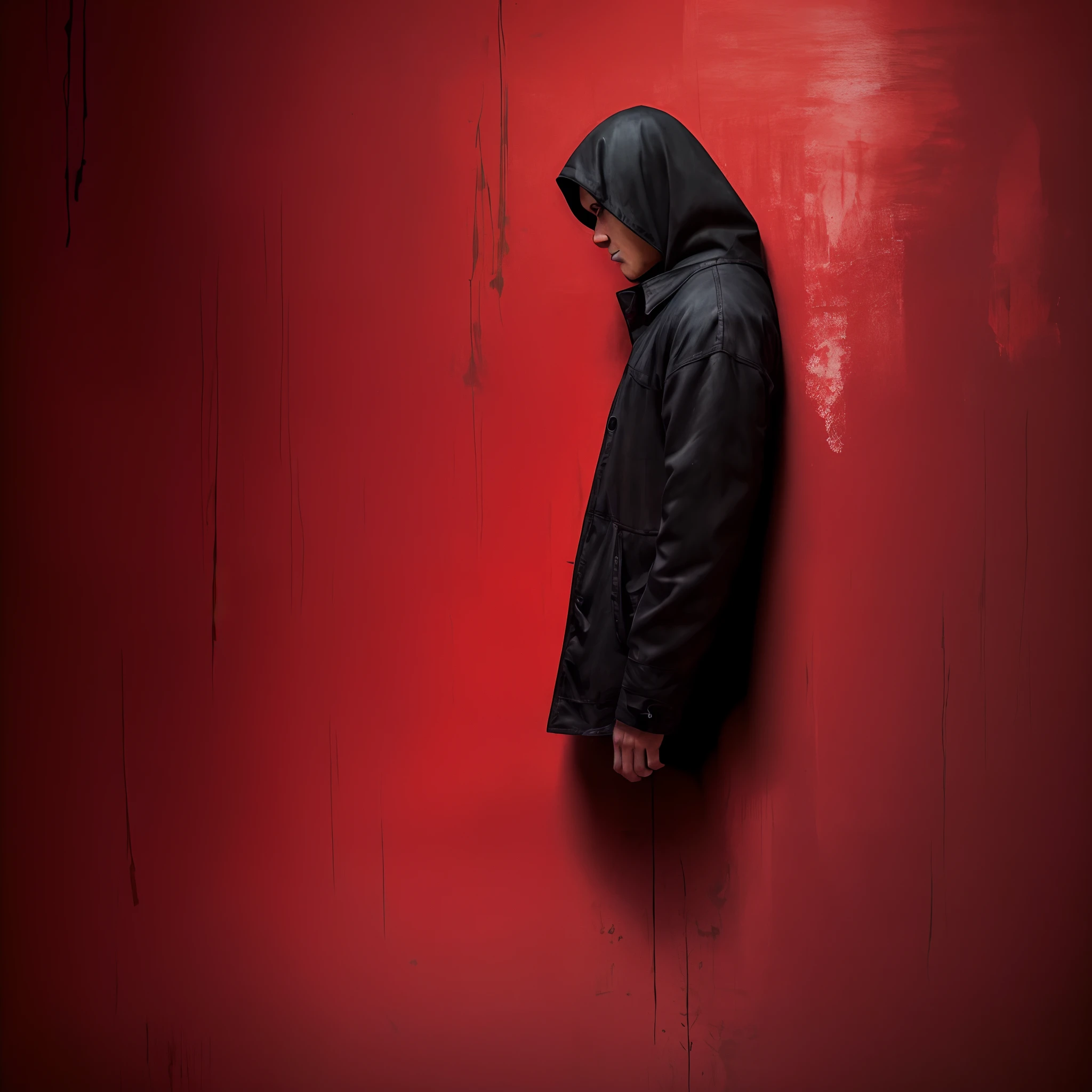 (best quality,highres:1.2,ultra-detailed,realistic:1.37),dark,emotive,concept artists,portrait,deserted room,slanted shadows,dramatic lighting,subtle highlights,crimson color scheme,aged texture,contrasting hues,intersecting lines,expressive eyes,mysterious smile,meticulously painted,finely detailed,thick impasto style,rich depth of field,haunting atmosphere,loneliness and solitude,dense darkness,masterpiece:1.2 --auto