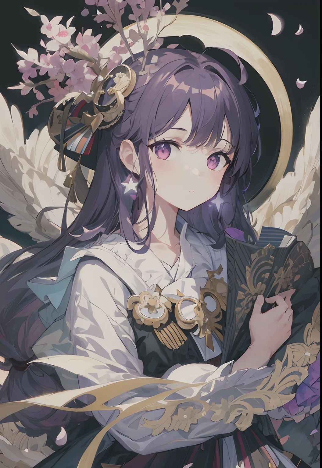 masterpiece, best quality, official art, 8k wallpaper, highly detailed, illustration, 1 girl, pony tail hair, long pink hair, detailed eyes, forrest, bare shoulders, bare chest , appear nipples , clean vagina ,, pure, soft smile, Background with cosmic lake, stars, Night, , Frontal Perspective, , Side Light, Moonlight Shining on People, 8K, Hazy, appear Side of chest, bare belly bottom, wear short skirt, white pants appear, bare legs and foot, step on the lake