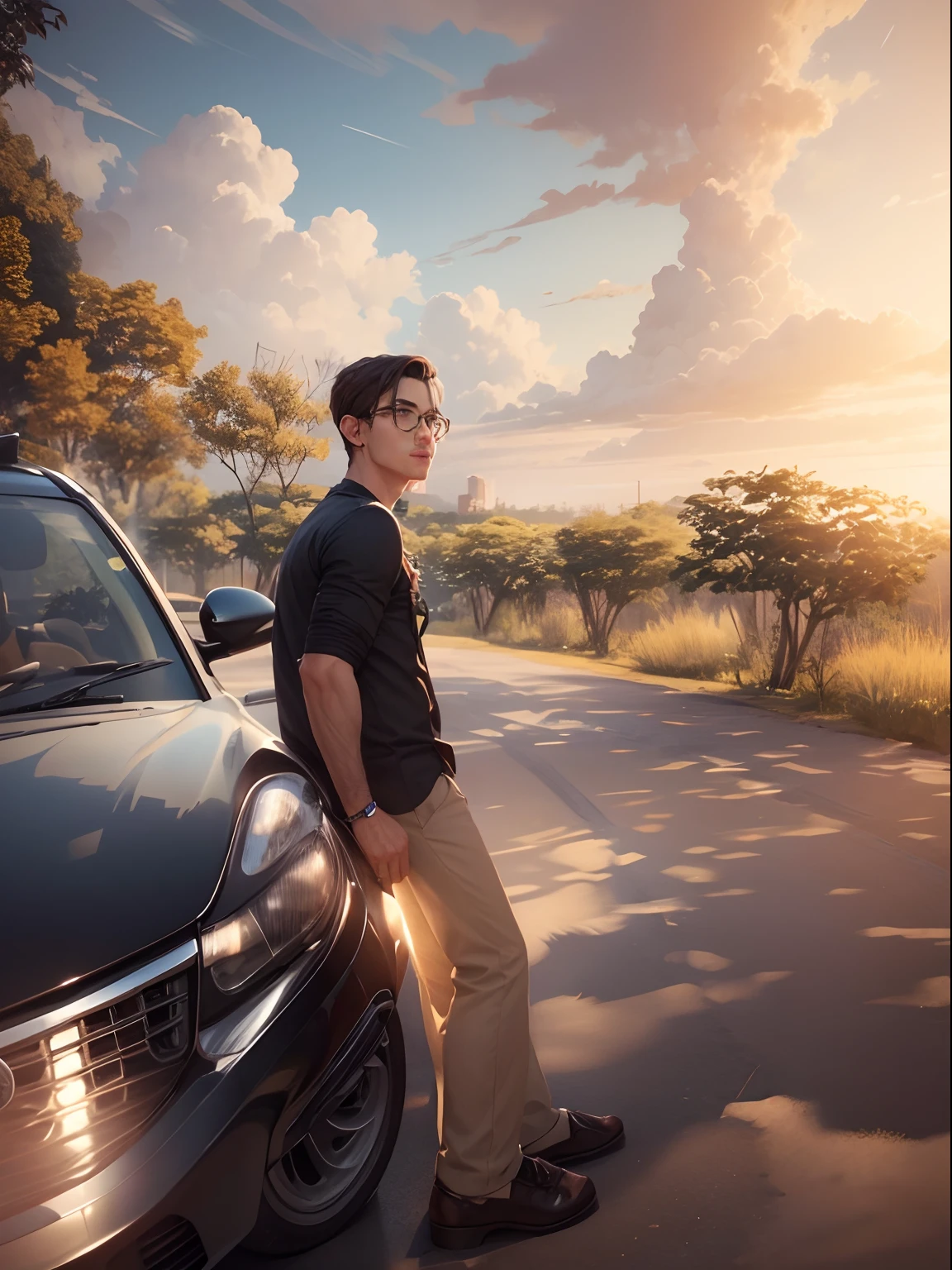 Handsome boy realistic, - v 4