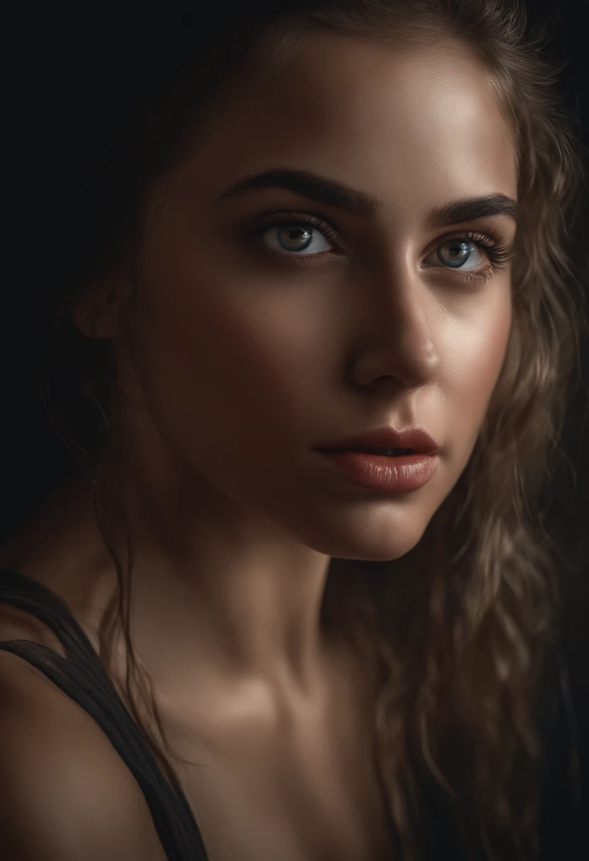 sa force
Generated prompt: A girl in a wet t-shirt showing her strength, beautiful detailed eyes, beautiful detailed lips, extremely detailed eyes and face, long eyelashes, medium: oil painting, best quality, ultra-detailed, realistic:1.37, dark background, professional lighting, vivid colors