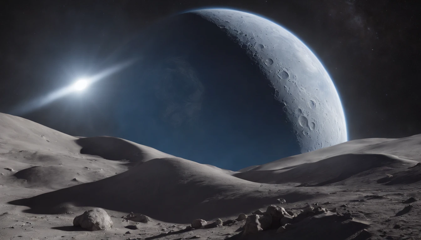 Blue Earth as seen from the surface of the Moon、Masterpiece、hentail realism