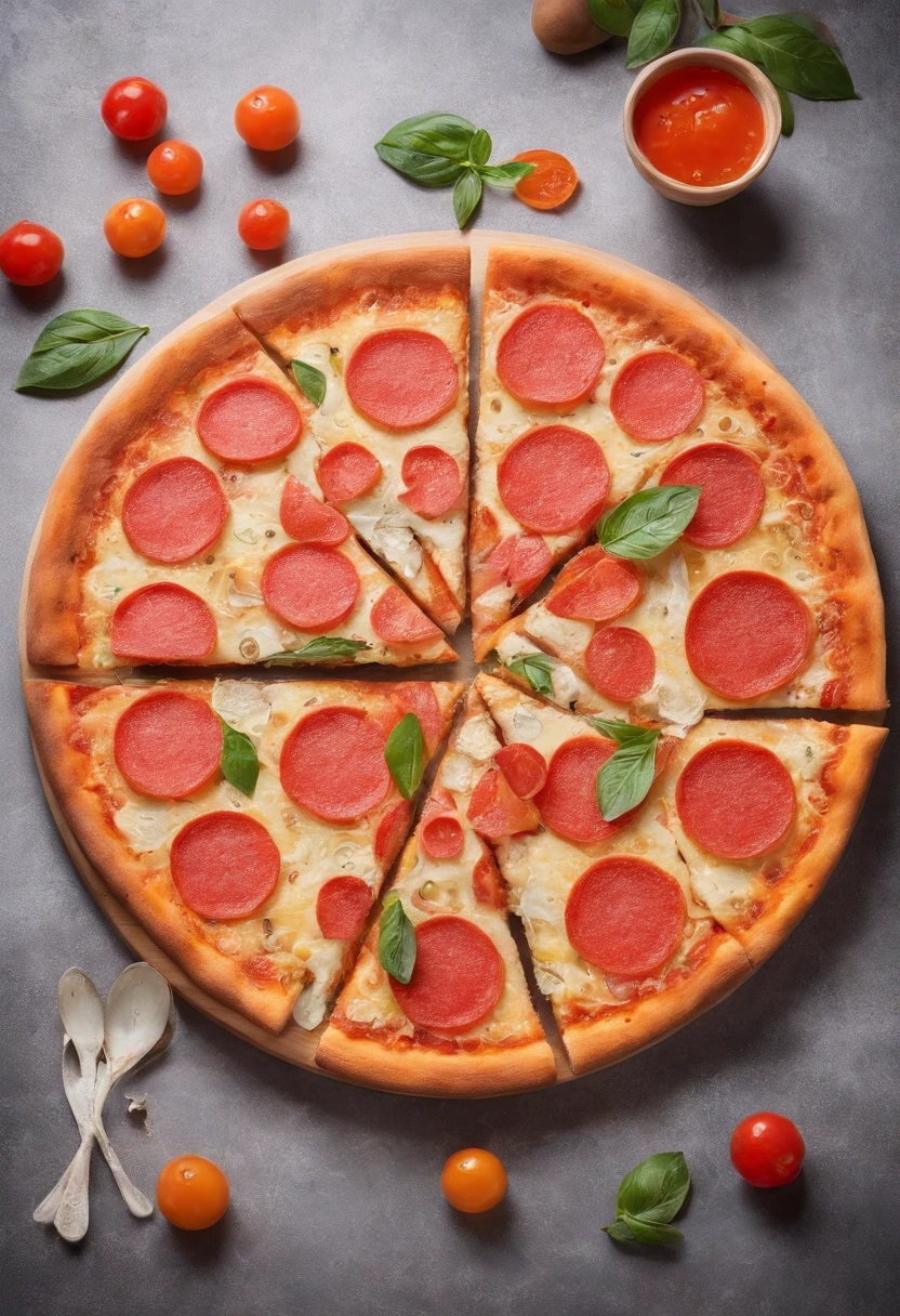 food photography,pizza,Rectangular cake,Gummy,Photography effects,电影灯光