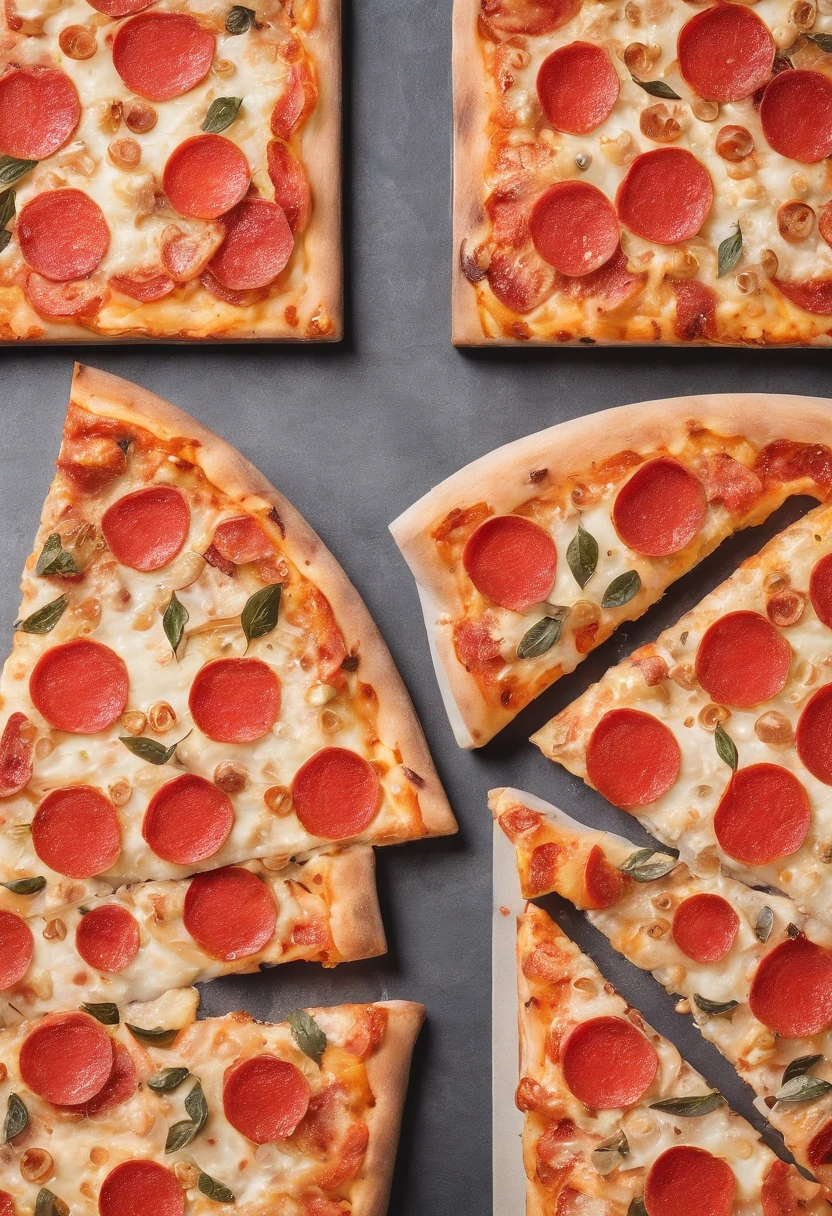 food photography，pizza，Rectangular cake，Gummy，Photography effects，电影灯光